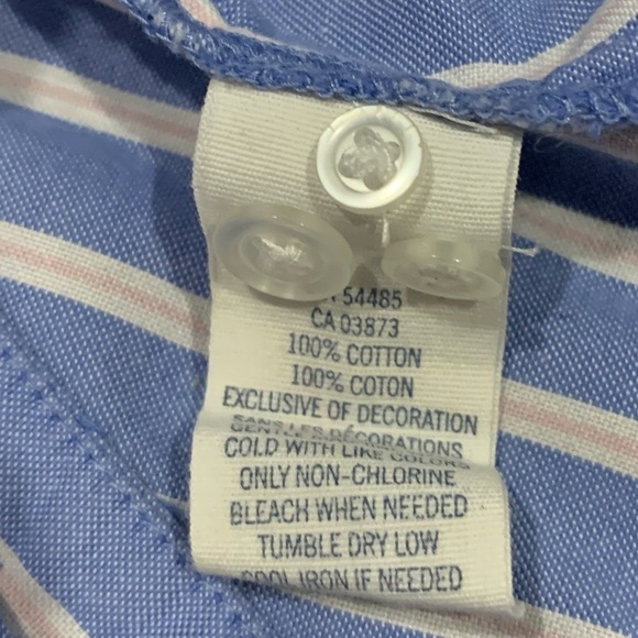 American Eagle Striped Button Shirt - Short Sleeve - Picture 2 of 8